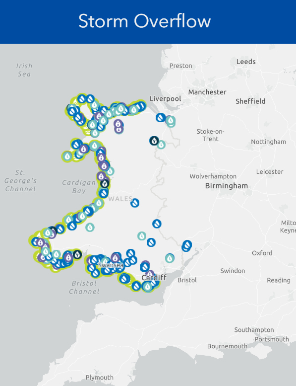 WW storm overflow map