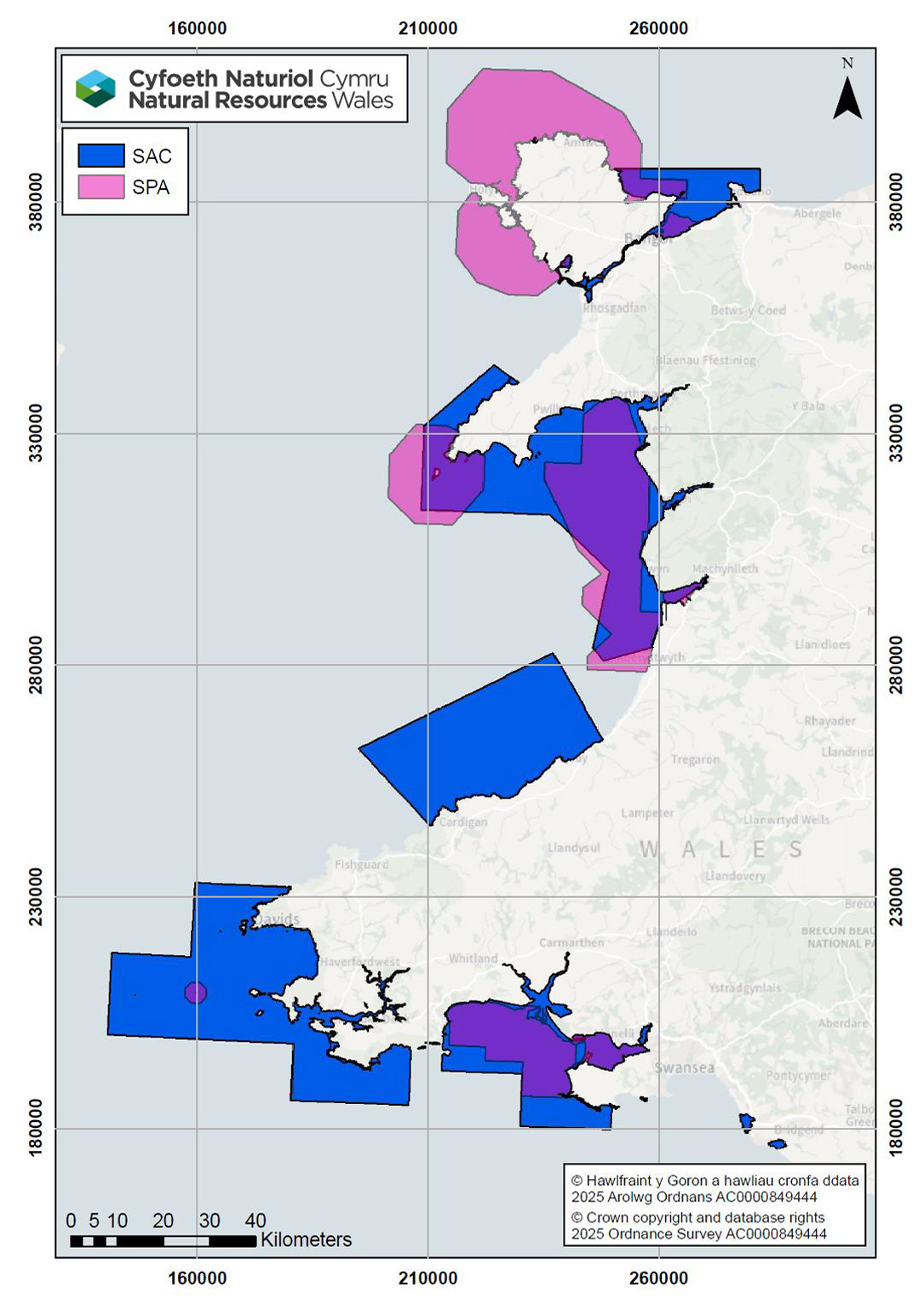 Map of Wales's Marine Protected Areas (MPAs)